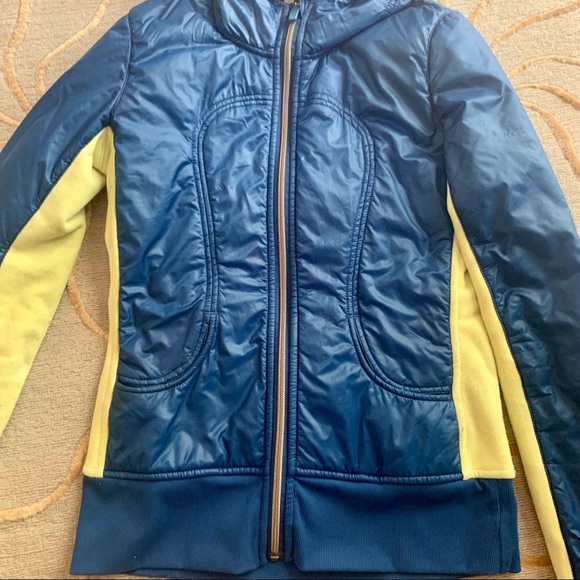 Lululemon | Blue Jacket / Lime Detachable Fleece 2 - Picture 3 of 9